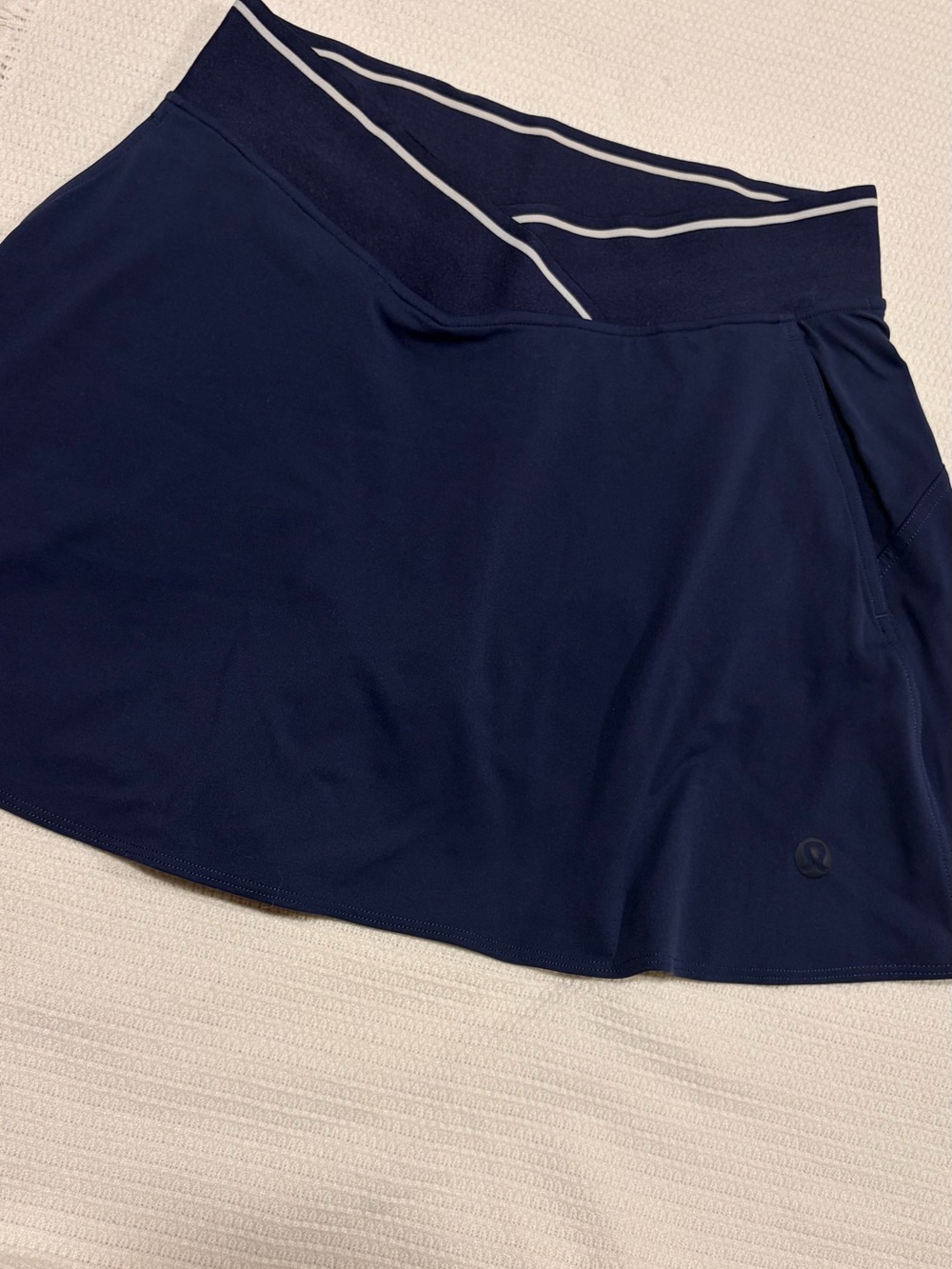lululemon athletica Navy Skirt with Contrast Trim
